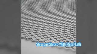 Flat Expanded Metal Lath for Stronger Stucco Walls